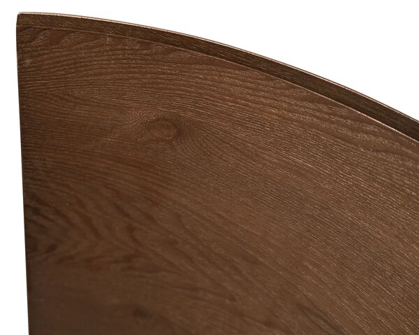 LivinHill Noční stolek Modig M36 50 cm umělá kůže hnědý/mramor