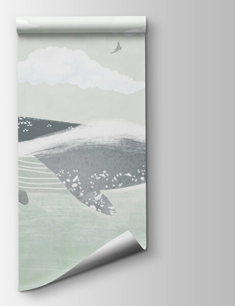 Fototapeta Velryba plavající ve vodě, Dětské fototapety, Populární fototapety, u96193 - Tapeko.co.cz