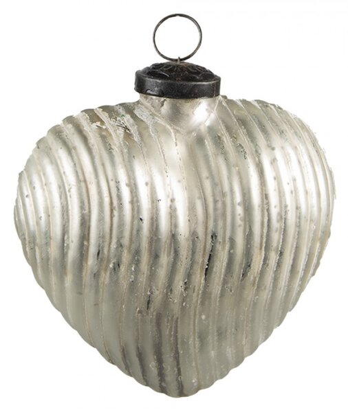 Vánoční cetka Stříbrná 9*4*10 cm – 9x4x10 cm