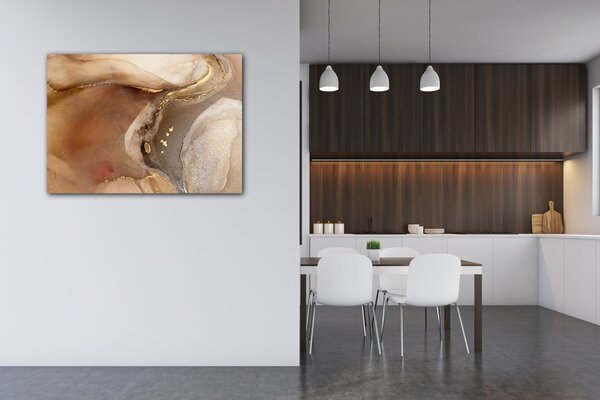 Impresi Obraz Abstrakt zlatý mramor - 70 x 50 cm