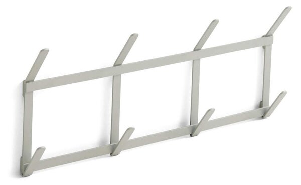 HAY Nástěnný věšák Tape Coat Rack Small, metallic grey
