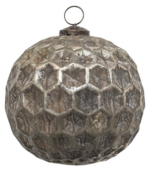Měděná antik skleněná ozdoba Hexagon Copper XL – 15x15 cm