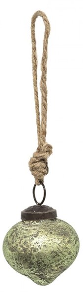 Vánoční cetka zelená, hnědá 5*5 cm – 5x5 cm
