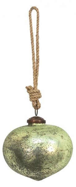 Vánoční cetka zelená, hnědá 10*9 cm – 10x9 cm
