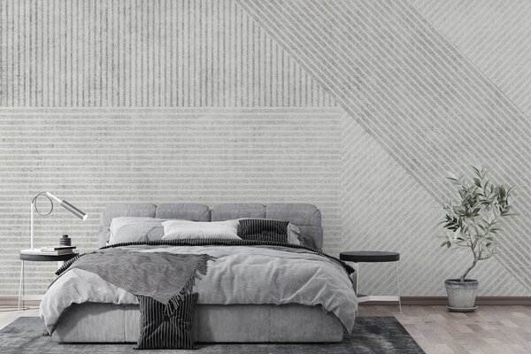 Fototapeta Bílý a šedý pruhovaný vzor, Designové fototapety na zeď, Populární fototapety, u96331 - Tapeko.co.cz