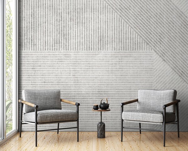 Fototapeta Bílý a šedý pruhovaný vzor, Designové fototapety na zeď, Populární fototapety, u96331 - Tapeko.co.cz
