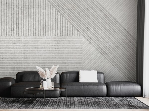Fototapeta Bílý a šedý pruhovaný vzor, Designové fototapety na zeď, Populární fototapety, u96331 - Tapeko.co.cz