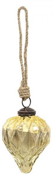 Vánoční cetka zlatá 7*8 cm – 7x8 cm