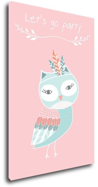 Impresi Obraz Let's go party owl - 20 x 30 cm