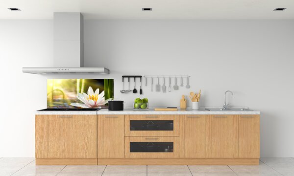 Dekorační panel sklo Vodní lilie pksh-58356953