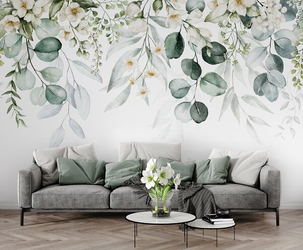 Fototapeta Jemné květinové akvarelové aranžmá, Akvarelové fototapety, Populární fototapety, u96336 - Tapeko.co.cz