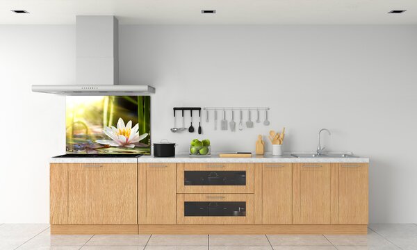 Dekorační panel sklo Vodní lilie pksh-58356953