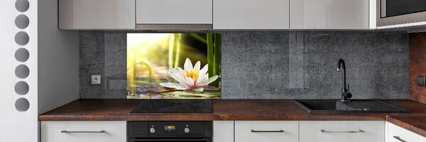 Dekorační panel sklo Vodní lilie pksh-58356953