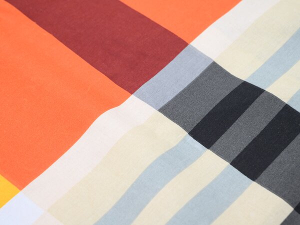 Povlečení z Renforcé bavlny ORANGE KUBE barevné Rozměr povlečení: 70 x 90 cm | 140 x 200 cm