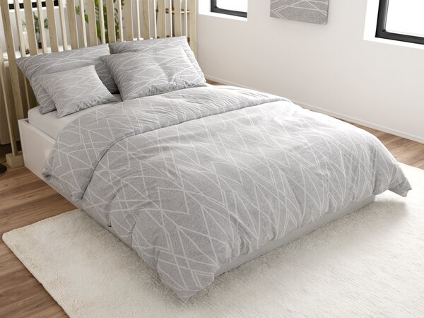 Povlečení z Renforcé bavlny GRAY STRIPES šedé Rozměr povlečení: 70 x 90 cm | 140 x 200 cm
