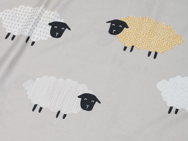 Povlečení z mikrovlákna SHEEP DREAM šedé Rozměr povlečení: 70 x 90 cm | 140 x 200 cm