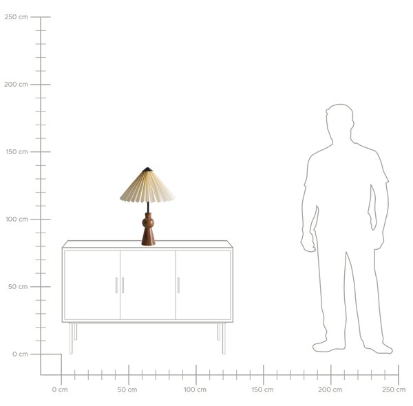 Stolní lampa TOJSAN Papír Béžová
