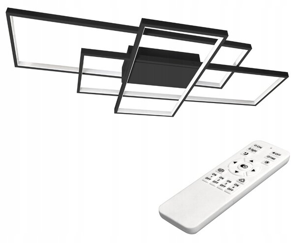 Stropní svítidlo Masterled LED lustr 126W, stmívatelný, černý