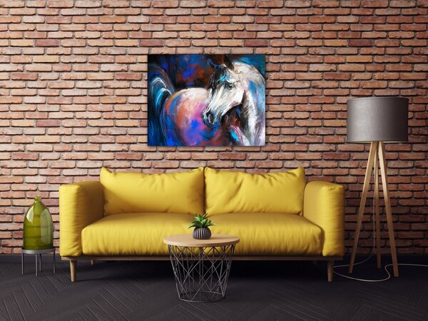 Impresi Obraz Barevný kůň - 90 x 70 cm