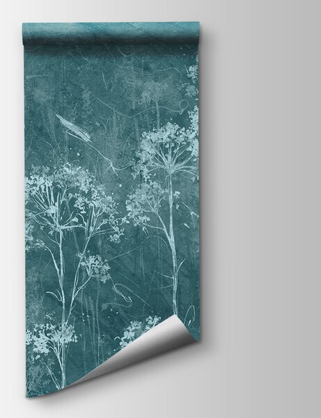 Fototapeta Umělecký květinový design na texturovaném pozadí, Květinové fototapety, Populární fototapety, u96551 - Tapeko.co.cz