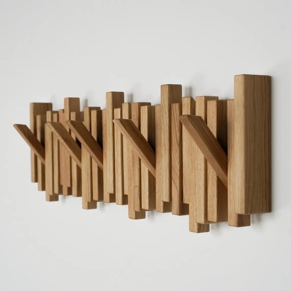 Wook | Dřevěný věšák z masivu VYKLOP Počet háčků: 6 háčků - 50,5cm