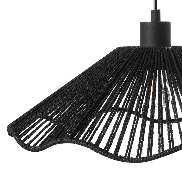 Závěsná lampa MIGORI Papír Černá