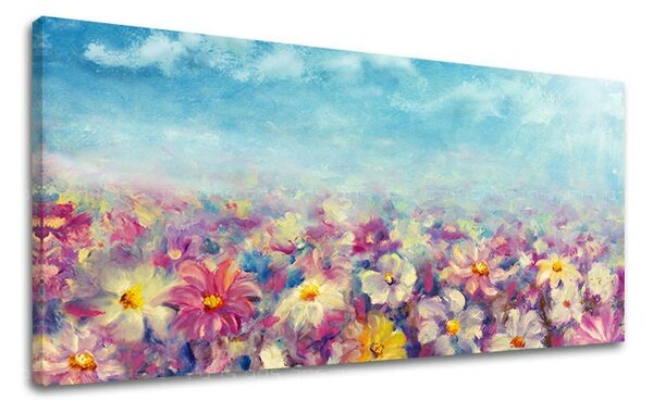 Obraz na stěnu PANORAMA KVĚTINY - 30x60 cm