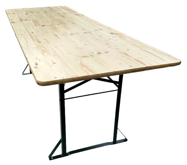 TENTino Profi pivní zahradní set 220x80 cm - STŮL + 2x LAVICE S OPĚRKOU