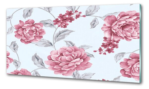 Skleněný panel do kuchyně Pivoňky pksh-59030871