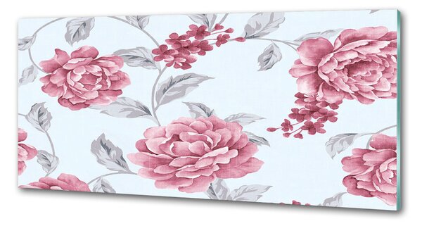 Skleněný panel do kuchyně Pivoňky pksh-59030871