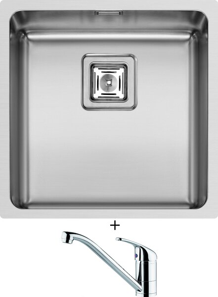 SET Pyramis LUME (40x40) 1B nerez + Pyramis MODO chrom