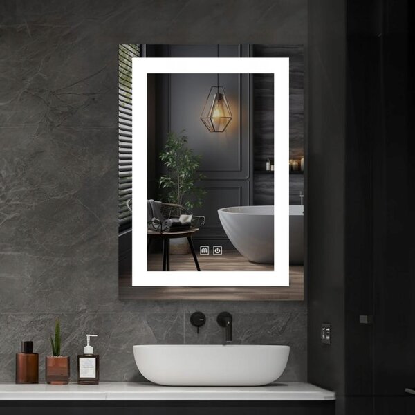 Zrcadlo nástěnné Ireda obdélníkové 60 x 80 mm