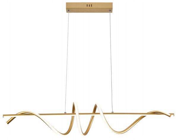 Závěsná zlatá LED lampa Serpent Reality 339701-09