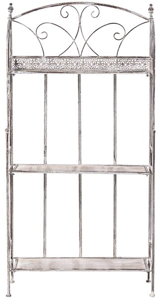Regál s policemi VILLADOSE Kov 117 cm 60 cm Šedá