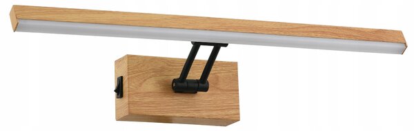 REALITY 238301-11 LED nástěnné svítidlo Lester s vypínačem, imitace dřeva