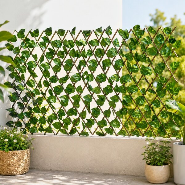 PROGARDEN Zahradní zástěna s umělými listy PROGARDEN 180 x 90 cm KO-CY5910740
