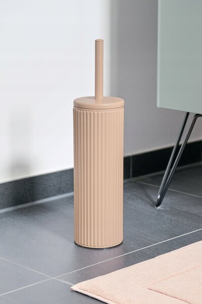 WC ŠTĚTKA S KOVOVÝM DRŽÁKEM BÉŽOVÁ 40 x 9,7 CM ALMOND