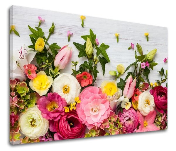 Obraz na stěnu RŮŽOVÉ KVĚTY_1510-11 - 20x30 cm