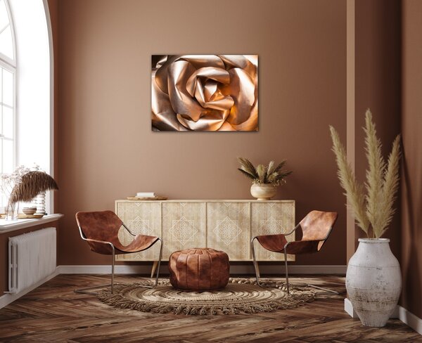 Impresi Obraz Abstrakt zlatá růže - 70 x 50 cm