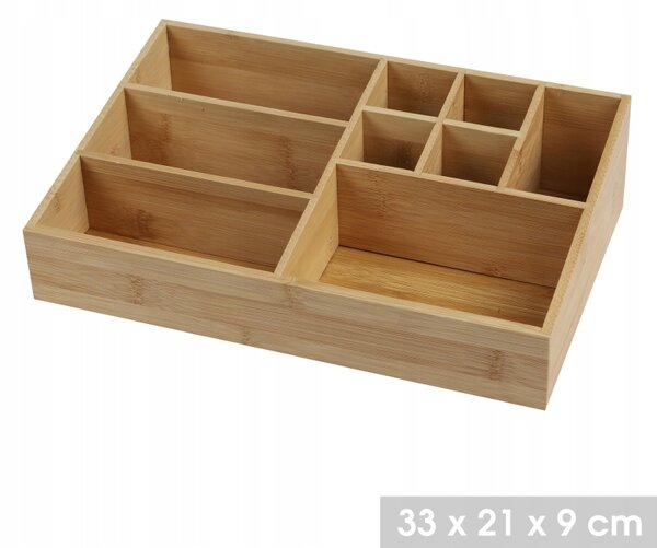 DOCHTMANN Bambusový organizér 33x9x21cm