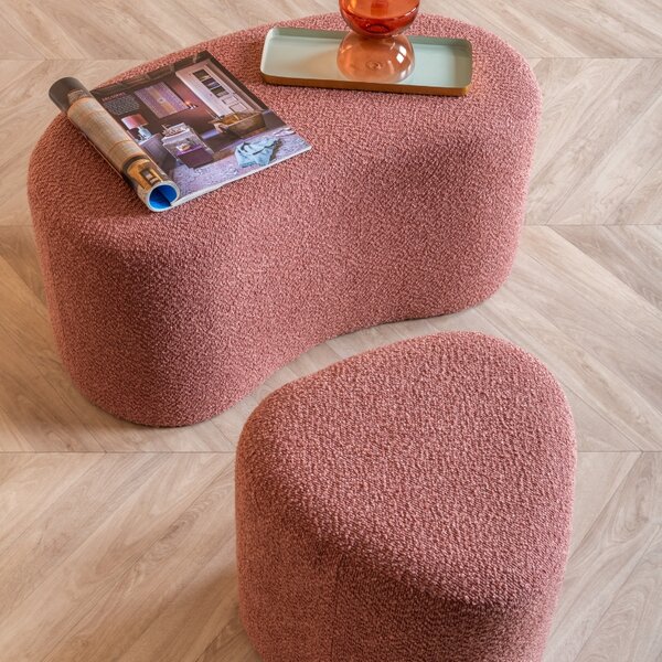 Present time Bouclé taburet Ada Organic 60 x 47 cm