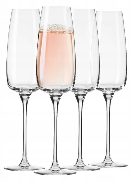Sklenice na šampaňské Krosno Modern Skleničky na šampaňské bezbarvé, 250ml, 4 ks