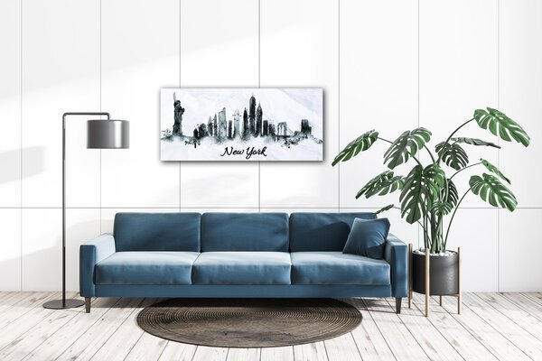 Impresi Obraz New York panorama - 90 x 40 cm