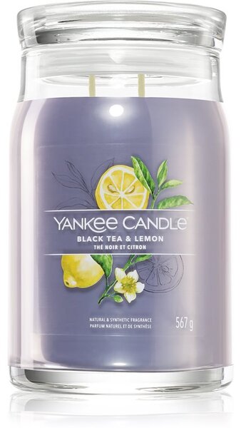 Yankee Candle Black Tea & Lemon vonná svíčka 567 g