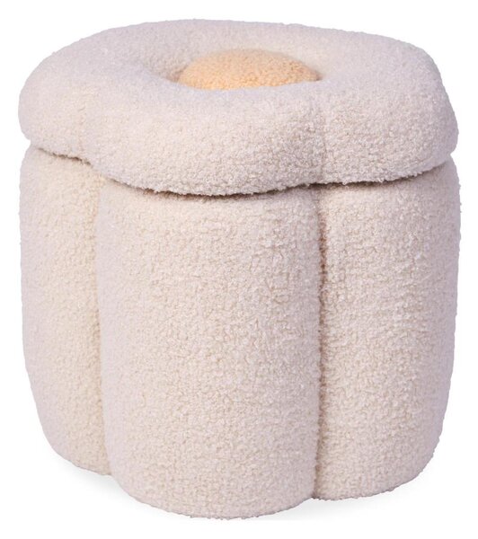 Childhome - Box na hračky FLOWER pr. 35 cm krémová