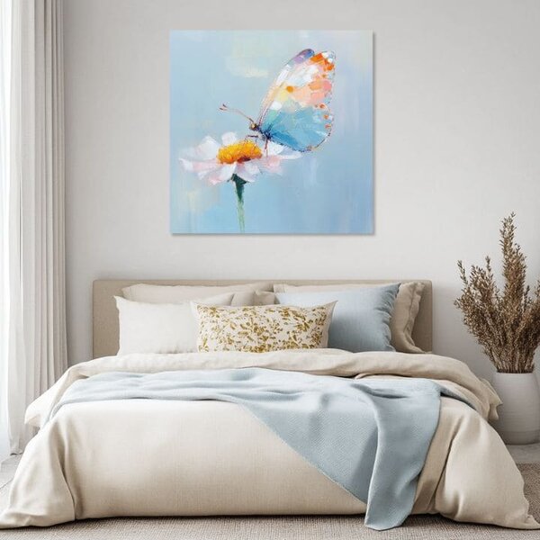 Obraz Butterfly - Pastel day - 60x60 cm