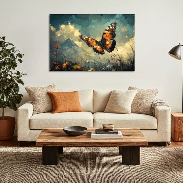 Obraz Butterfly - Let nad mraky - 40x60 cm