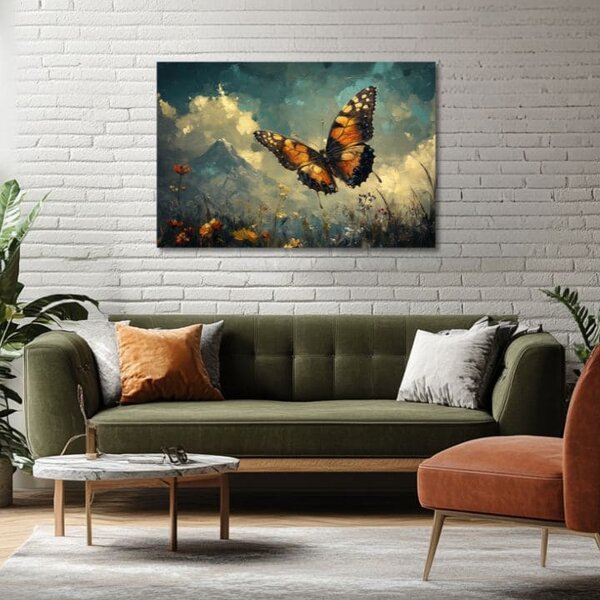 Obraz Butterfly - Let nad mraky - 40x60 cm