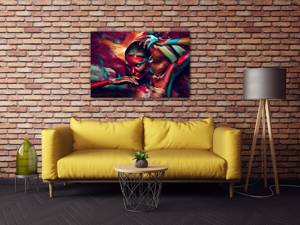 Impresi Obraz Barevný portrét ženy - 60 x 40 cm