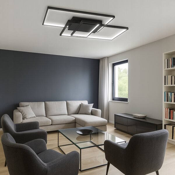 Závěsné stropní svítidlo Lustr LED Stropní Svítidlo 90W NASTAVENÍ 3000-6500K DÁLKOVÝ OVLADAČ